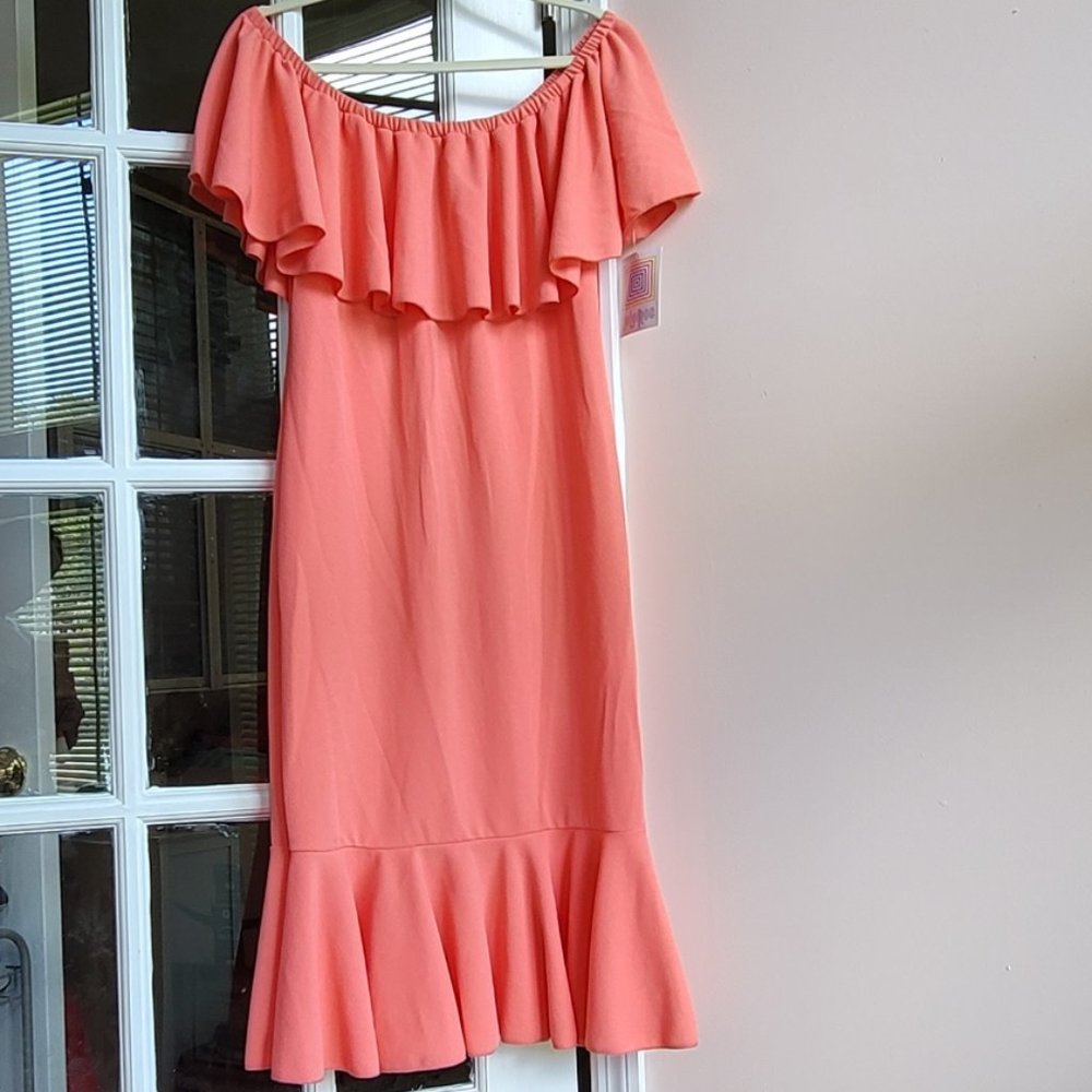LuLaRoe Cici Light Pink Dress Size Large
